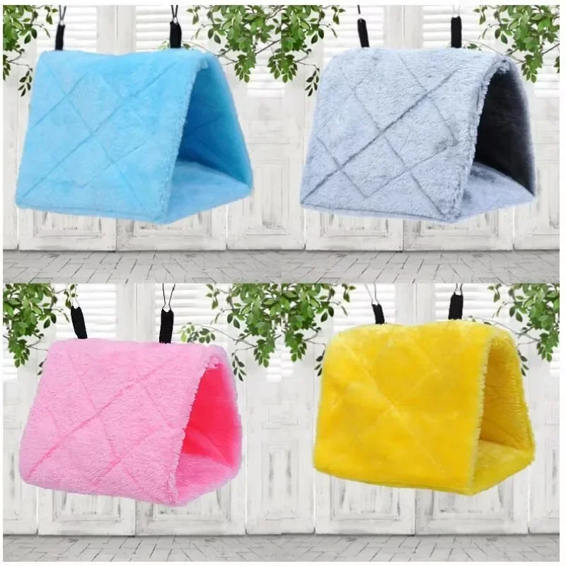 Fashion Pet Bird Parrot Cages Warm Hammock Hut Tent Bed Hanging Cave for Sleeping and Hatching Bird Tent  House Bird Cage