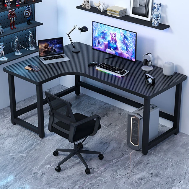 L-Shaped Computer Desk office table mesa escritorio gaming desk - AliExpress
