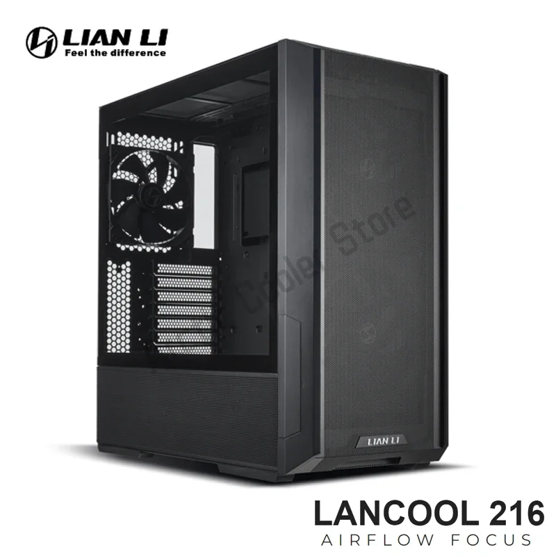 LANCOOL 216 Computer Case Gaming PC Chassis Support E-ATX/ATX/M-ATX/Mini-ITX, 480.9*235*491.7mm With Fan Water Cooling Cooler