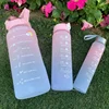 300ml/750ml/2L Water Bottle Motivational Sport Water Bottle Leakproof Bottles Drinking Outdoor Travel Gym Fitness Jugs