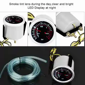 Misuratore Boost Gauge 2 "Auto 12V LED Digital Turbo Boost PSI Gauge Meter PSI Gauge LED Digital Turbo Boost Gauge