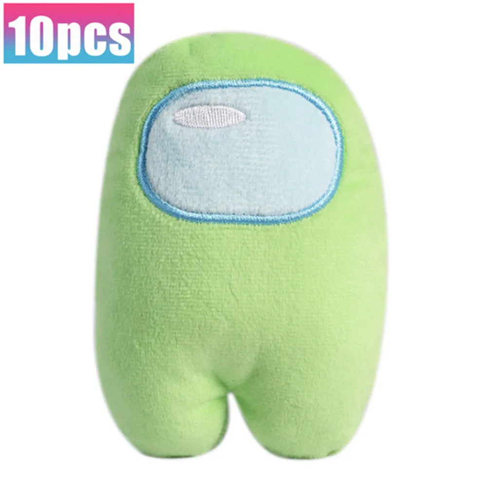 thumbnail image 1 of 10-12pcs/bag Soft Plush Toys 10cm Amongs with Us Game Toy with Music Kawaii Stuffed Doll Festival Gi, 1 of 5
