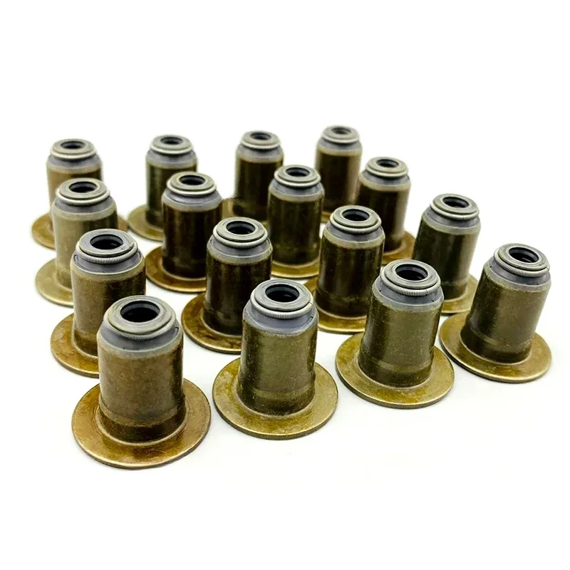 222242F001 22224-2F001 16Pcs Valve Stem Oil Seals For Hyundai Azera Grandeur 15-16 Tucson IX35 For Kia