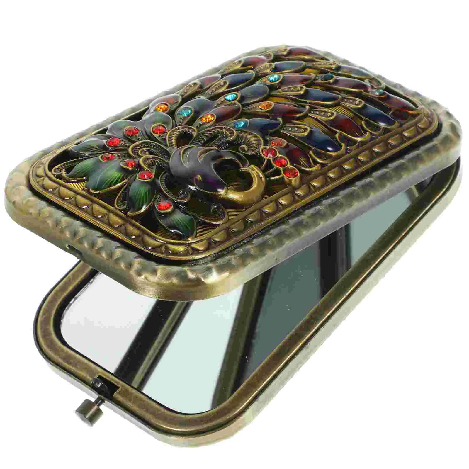 Mirror Handheld Vintage Hand Handle Makeup Compact Folding Travel Mirrors  Vanity Cosmetic Antique Purse - Walmart.com