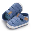 Newborn Boys And Girls Baby Shoes Fashion Canvas Soft Soles First Walking Shoes Breathable Sandals Popular Summer Beach Shoes 4