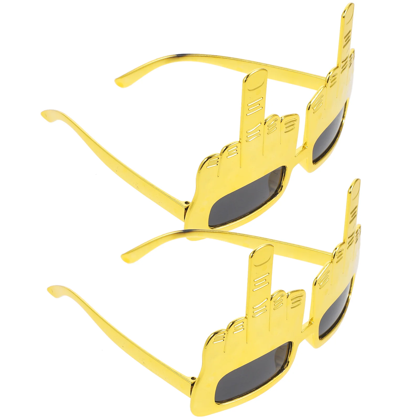 2 Pcs Sun Glasses Funny Eyeglasses Party Supplies Favors Props Middle Finger Sunglasses Crazy