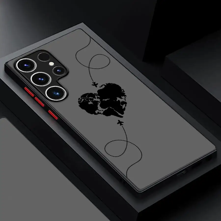 Line Airplane Topographic Design Phone Case