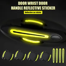 

Universal Car Door Handle Sticker 3D Reflective Door Bowl Handle Scratch Protective Sticker Anti-Collision Cover Car Accessories