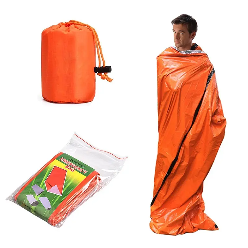 Waterproof Lightweight Thermal Emergency Sleeping Bag Survival Blanket