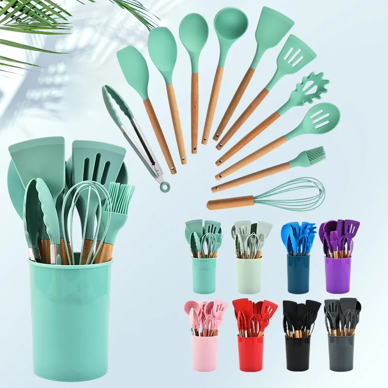 Kitchen Accessories Silicone Spoons Silicone Kitchen Accessories Sets