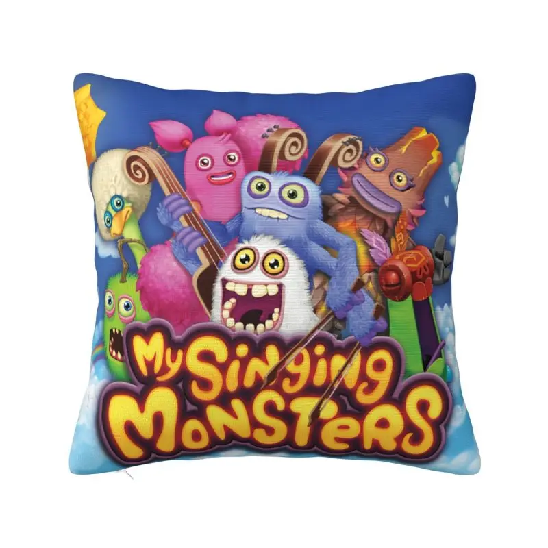 Modern My Singing Monsters Play Gamer Fodera Per Cuscino In Velluto Federa Per Cuscino Decorazione Del Soggiorno