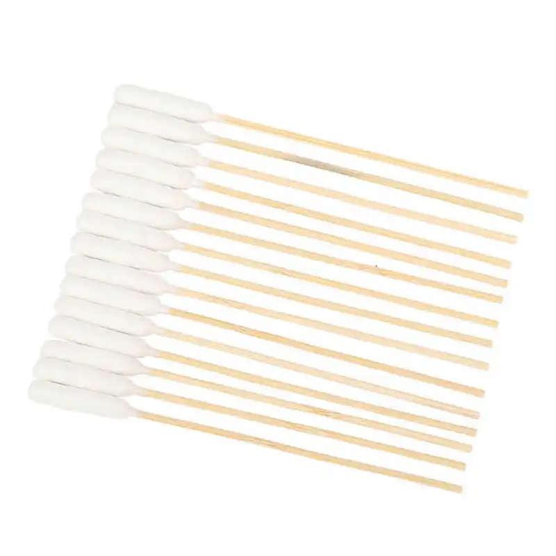 100Pcs Dog Cat Cotton Buds Professional Dirt Removal Bamboo Stick Cotton Swabs for Cleaning Dogs Ears 5