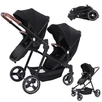 Nouvelle poussette double pliable et multifonctionnelle 2026, transformable en vélo léger pour bébé. Expédition dans l'UE 5