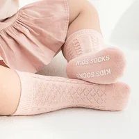 3Pairs/set Baby Girls Boys Socks for Newborn 0-5Y Summer Spring Children's Cotton Toddler Infant Non-slip  Floor Sock 4