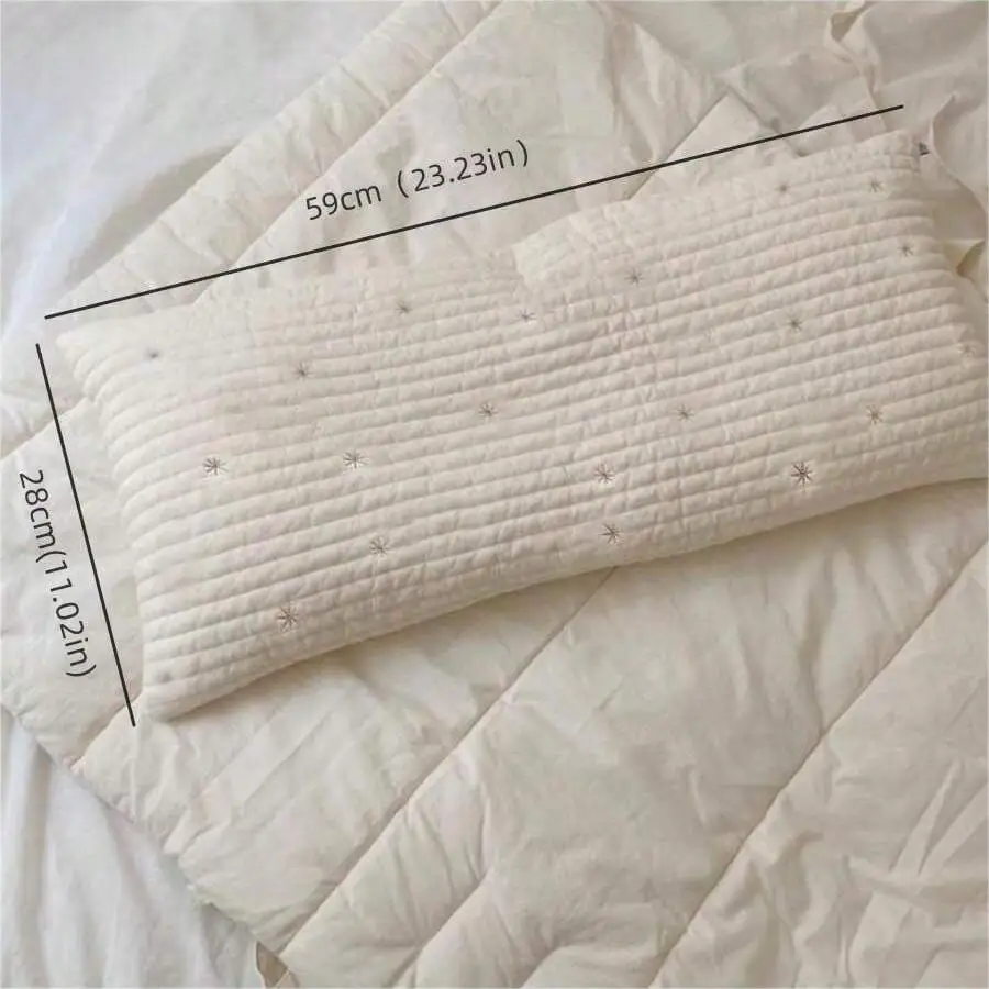 ins baby long pillow crib sleeping pillow plug bed seam bed surround baby comfort leg clamp side sleeping pillow 6