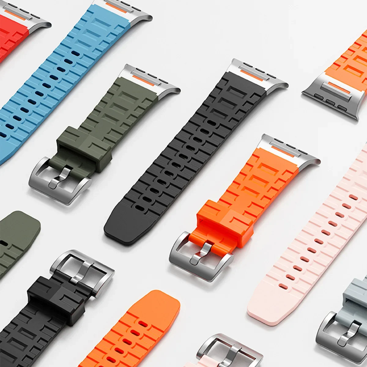 Luxury Sport Silicone Band for Apple Watch - Soft and Stylish Bracelet Strap