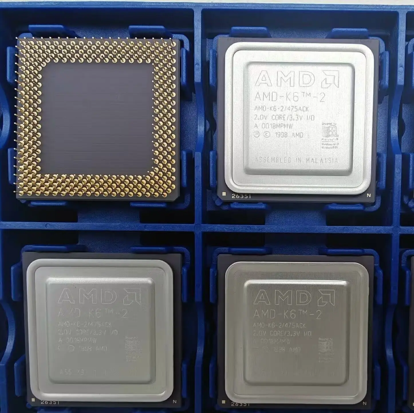 AMD AMD-K6-2/475ACK AMD-K6-2, 2.0V 코어/3.3V I/O, 10..