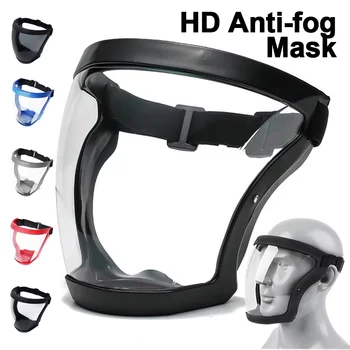 Maschera Protettiva da Lavoro, Schermo Facciale Completo Antiappannamento e Antispruzzo, Protezione Trasparente per il Viso