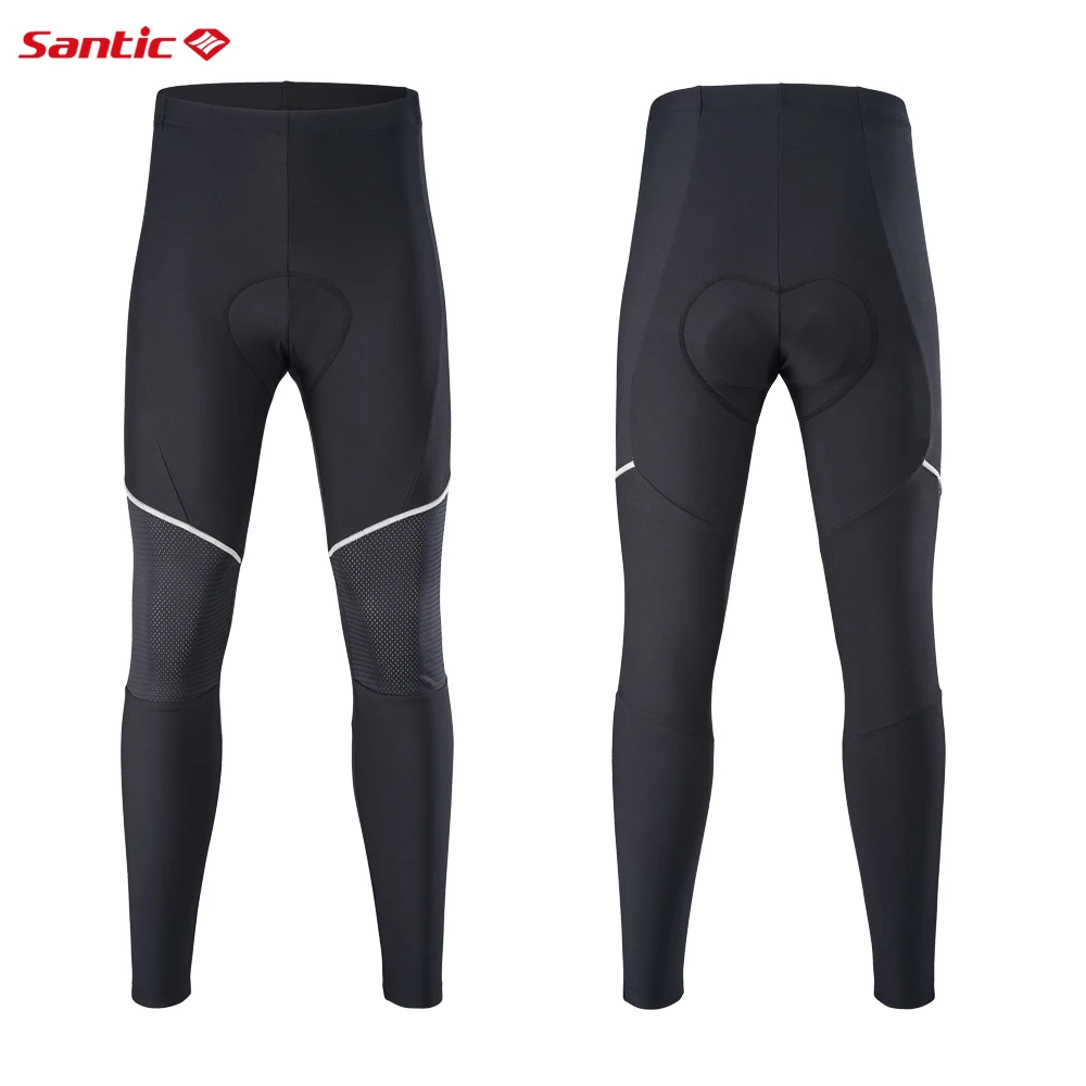 

Santic Men Cycling Pants Winter MTB Riding Long Pants 4D Cushion Reflective Keep Warm Bicycle Sports Trousers M2C04147H