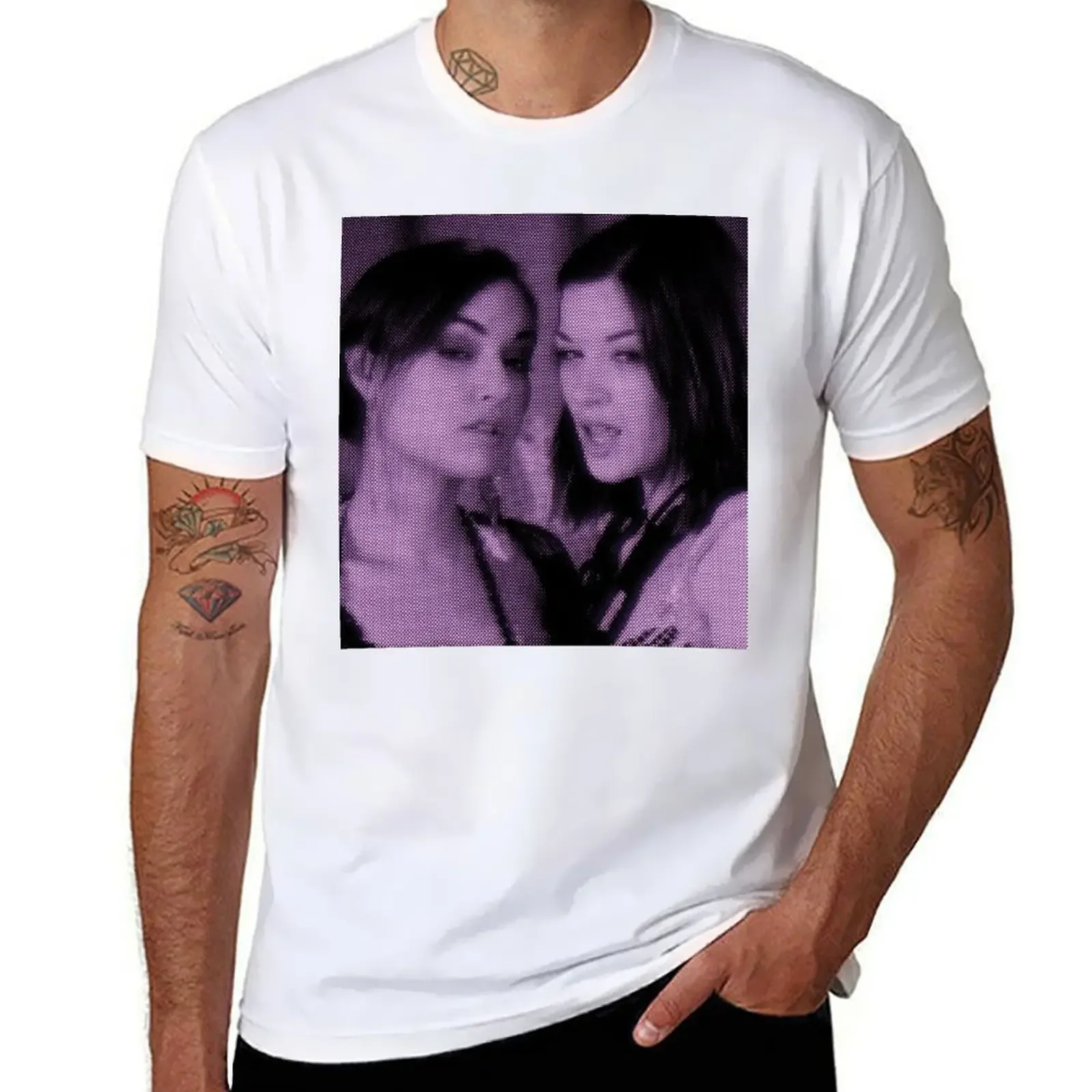 

Sasha Gray & Stoya T-shirt customs oversized vintage clothes Short sleeve tee men
