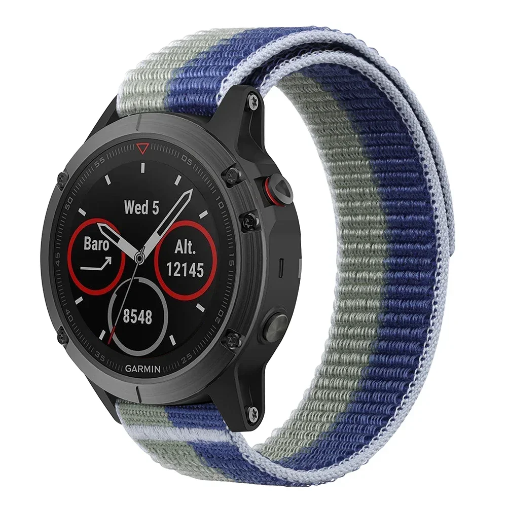 Breathable Nylon Loop Strap - 22mm/26mm Adjustable Watchband