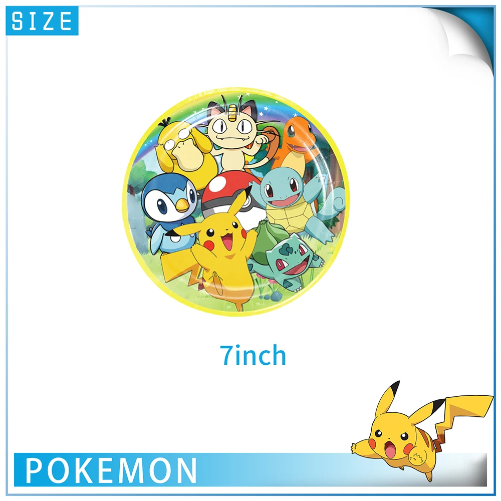 Pokémon szülinapi Félfogadás decorations pikachu aranyos Anime Elgáncsol balloons Edények és evőeszközök Autórendszám Szalvéta Háttérfüggöny gyerekeknek Fiú Félfogadás Anyagellátás