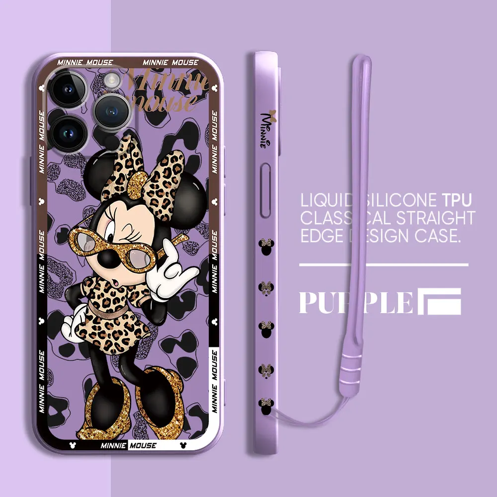 thumbnail image 1 of Funda de silicona suave para teléfono móvil Apple, carcasa de Mickey y Minnie Mouse para iPhone 13 Pro, 8, 7, 12 Mini, XR, 14, ProMax, 11, SE, XS, Max, 15 Plus, 1 of 5