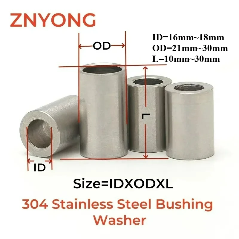 Unthreaded M16 M17 M18 M20 Bushing Washer Gasket 304 Stainless Steel ...