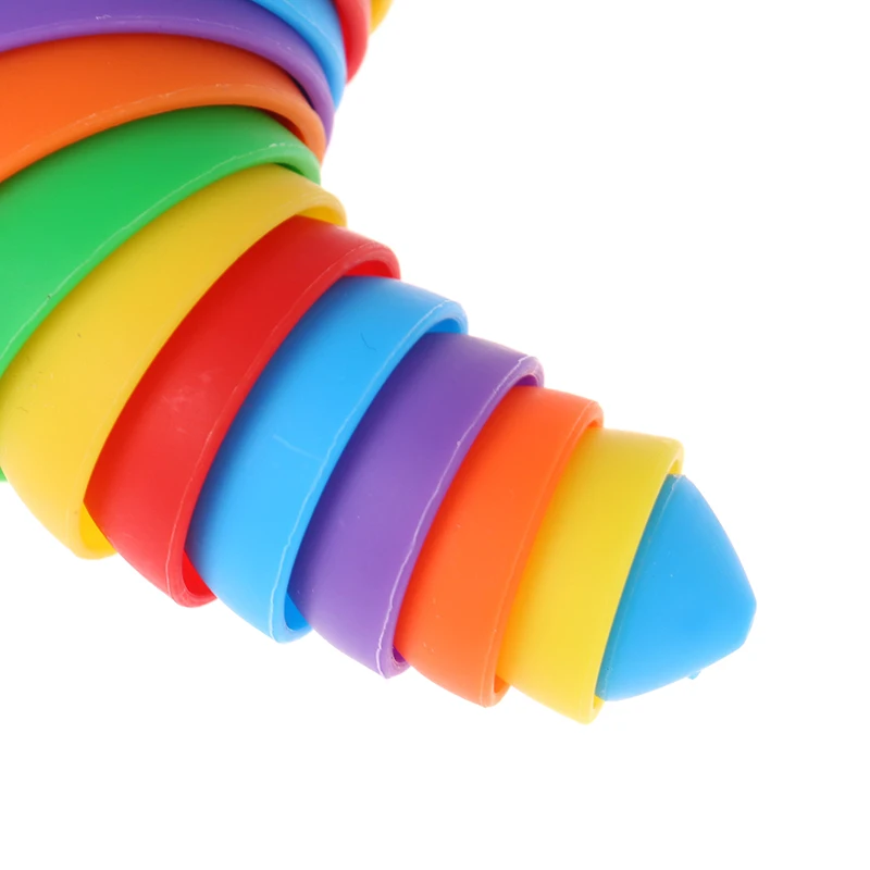 2022 New Rainbow Snail Slug Caterpillar Toy Which Can Release Mental Pressure 15cm/19cm For Kid  Gift New mesh stress ball