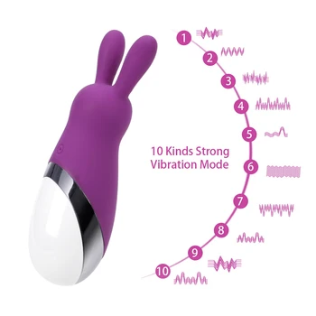OLO Cute Rabbit Vibrator Three Head Clitoris Vagina Stimulation G-spot Body Massager Sex Toys for Woman Female Masturbation 3