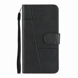 Sleek Flip Phone Case with Wallet and Card Slots - Enhanced Protection Cover - Realme 5 (Black)