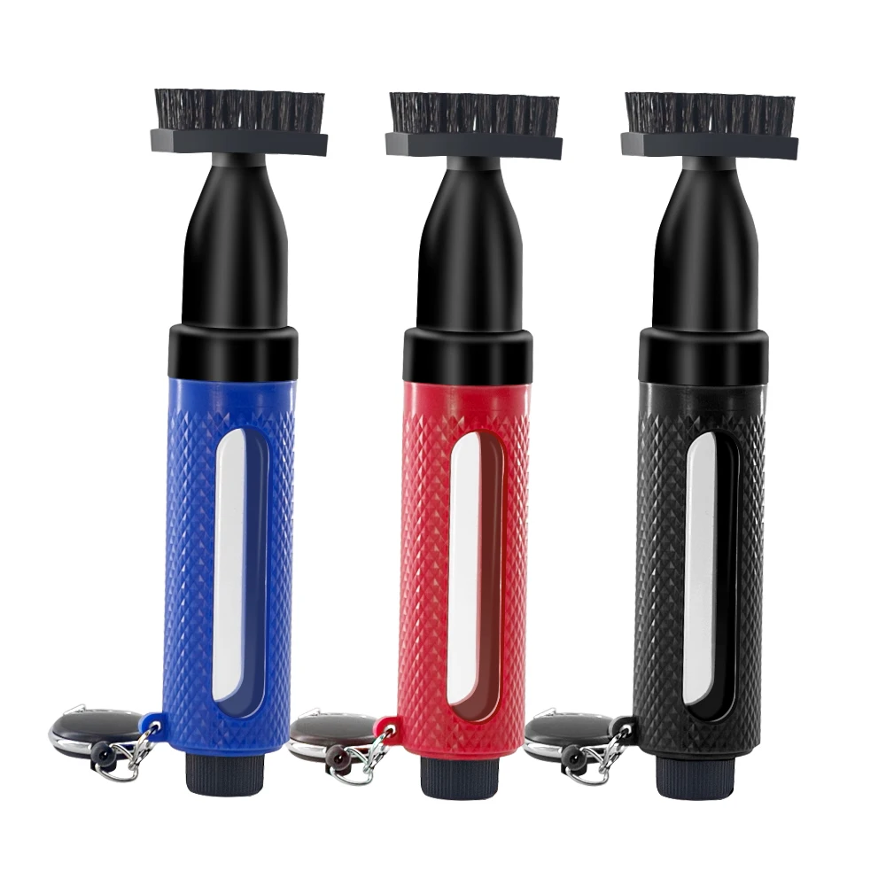 Golf Club Cleaning Brush New Press Water Spray Brush With Carabiner Portable Golf Club Groove Brush Golf Swing Cleaning Products 5