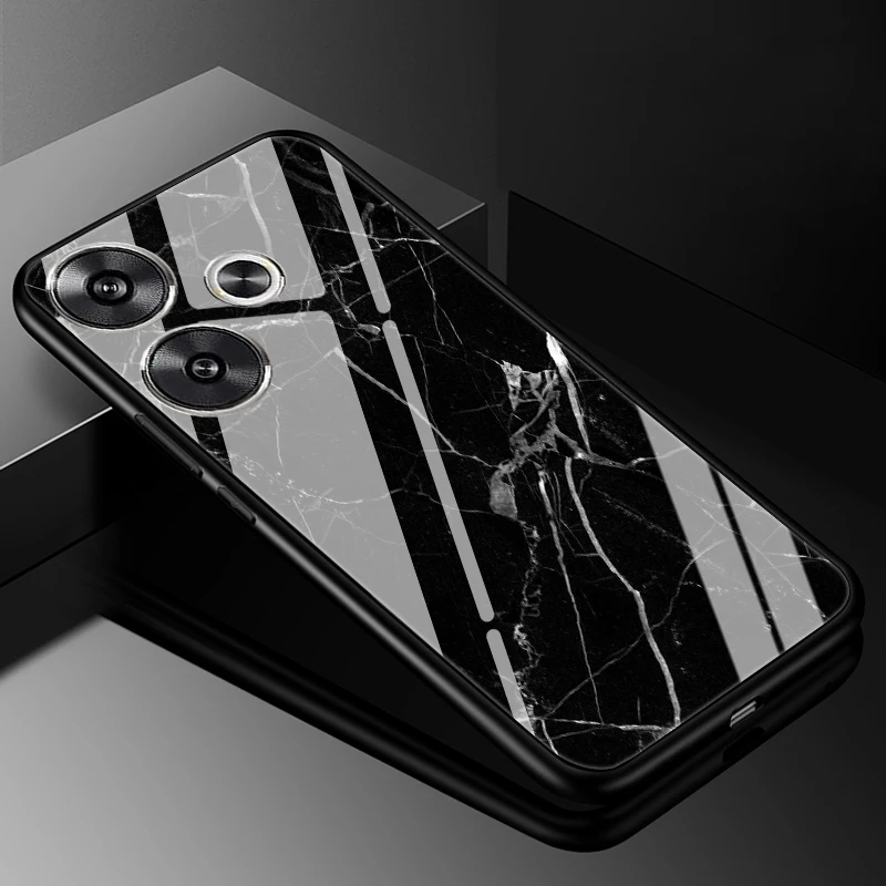 Premium Tempered Glass Hard Back Bumper Case Cover