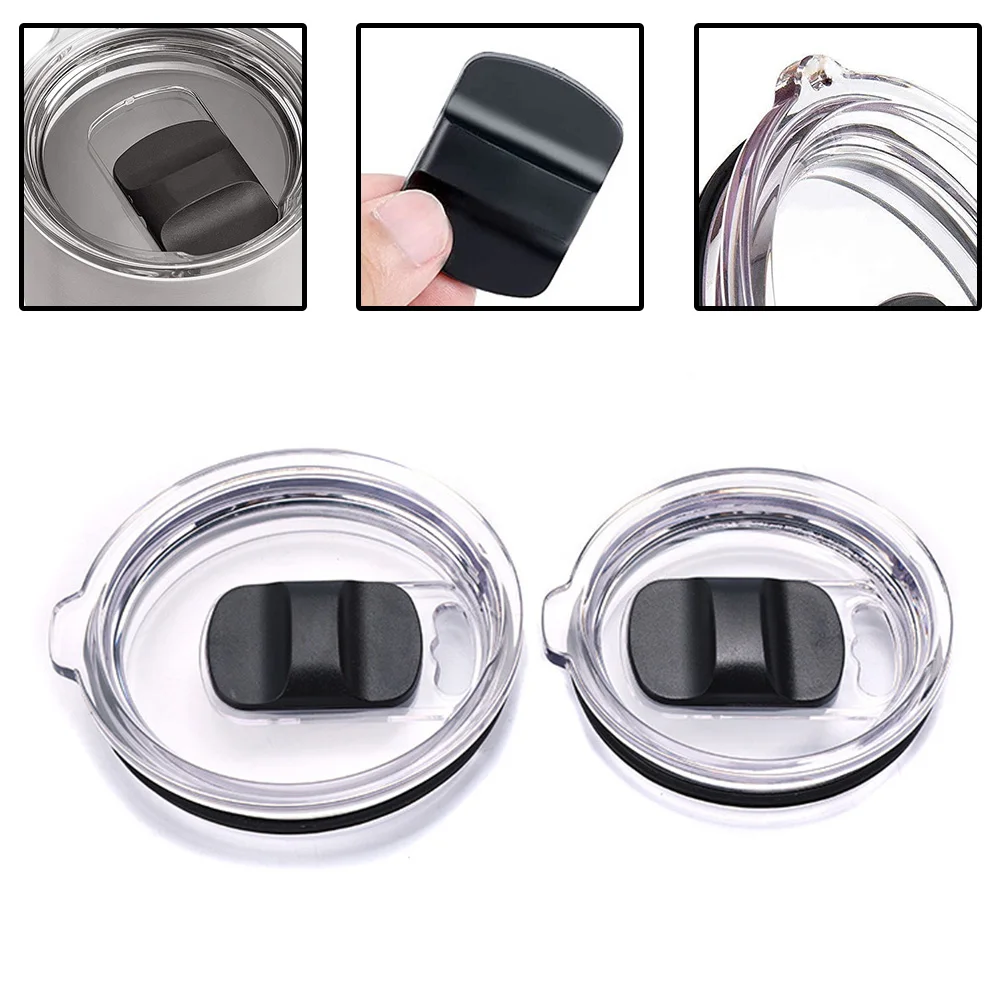 20OZ/30OZ Airtight Cup Lid Magnet Lid Car Cup Lid Leak-Proof Push Sheet Lid Coffee Sealing Magnetic Lid Round Plastic Cup Lid