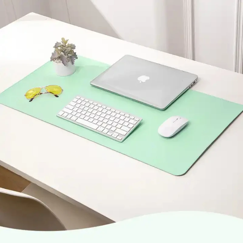 30x100CM Office Desk Protector Mat PVC Leather Waterproof Mouse Pad Water Resistant Heat Insulation Non-Slip Work Mat Study Mat 6