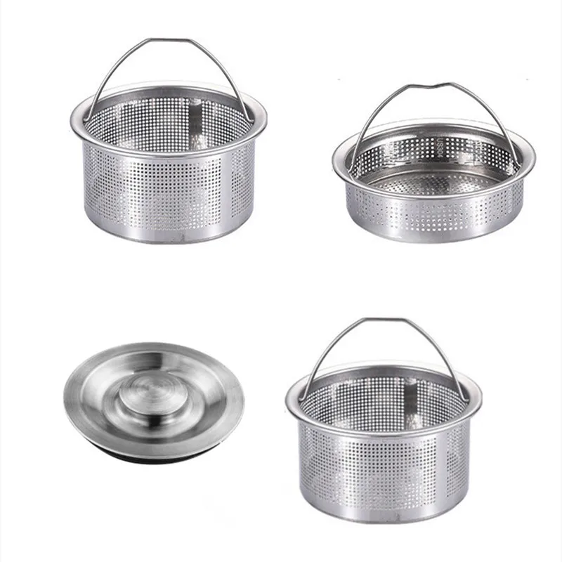 Colino per lavello in acciaio inox, 4 filtri per scarico lavello in acciaio inox, filtro in metallo, per lavandino, bagno, doccia, cucina, 78 x 40 x 15 mm, argento Colino per lavello in acciaio inox, 4 filtri per scarico lavello in acciaio inox, filtro in metallo, per lavandino, bagno, doccia, cucina, 78 x 40 x 15 mm, argento