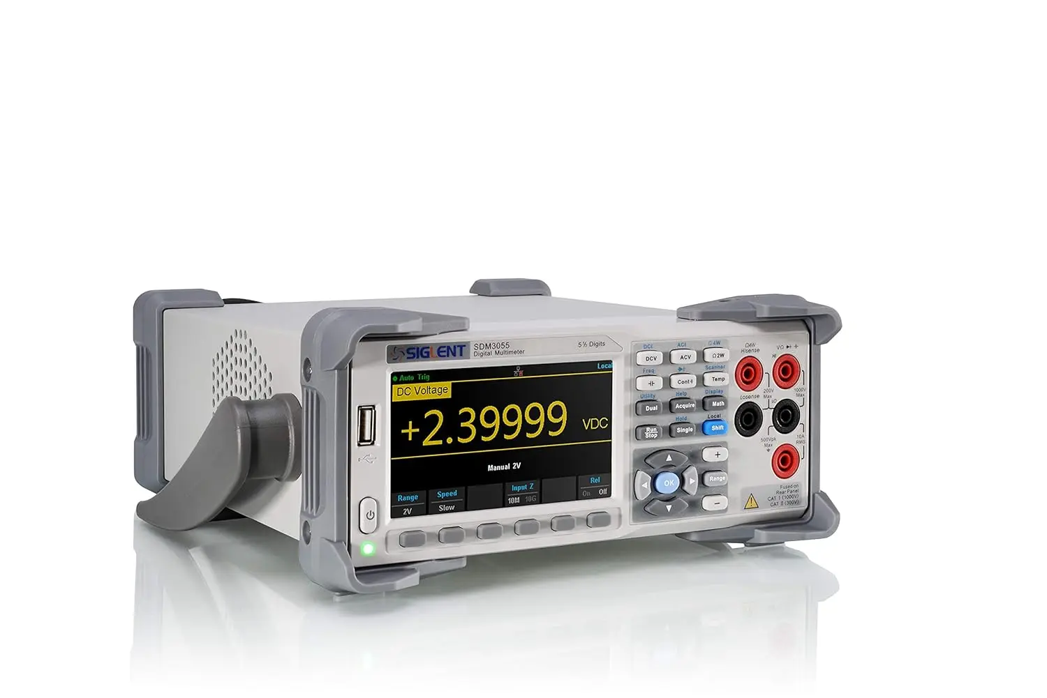 SDM3055 5.5 Digit Digital Multimeter, White/Grey