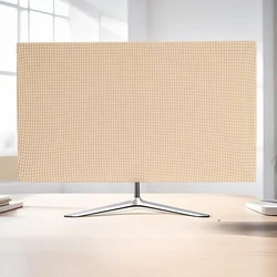 Premium Soft Cloth Dust Cover for Monitors - Anti - Scratch Screen Protector for 19 - 37 Inch Displays (Beige)