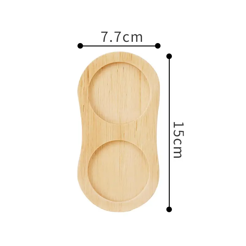 Acacia Wood Salt Pepper Mill Tray Salt Sea Spice Shaker Base Tray Tea Tray Kitchen Storage Holder Base Home Decoration Crafts salt pepper tray