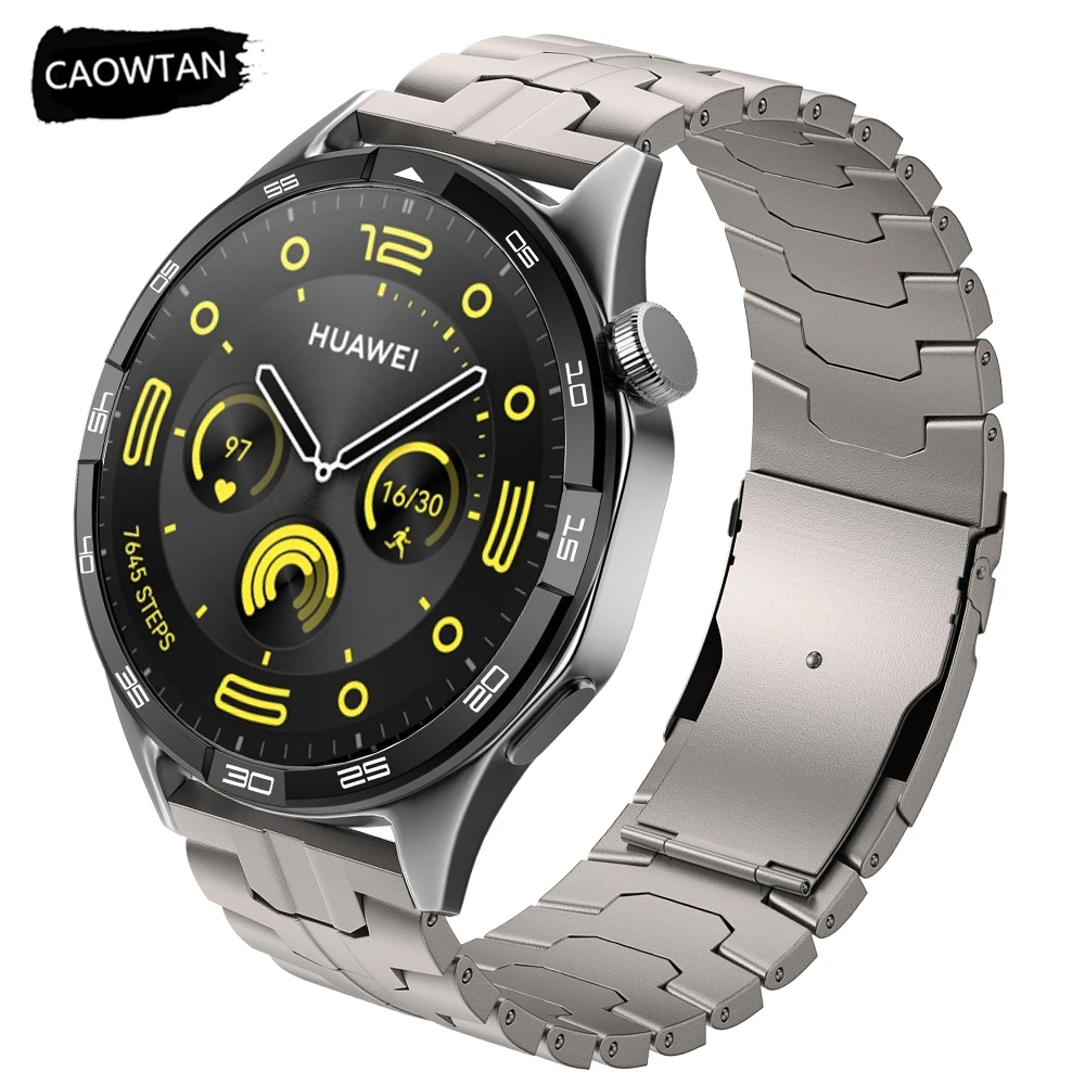 Luxury Titanium Watchband Bracelet, 22mm Strap
