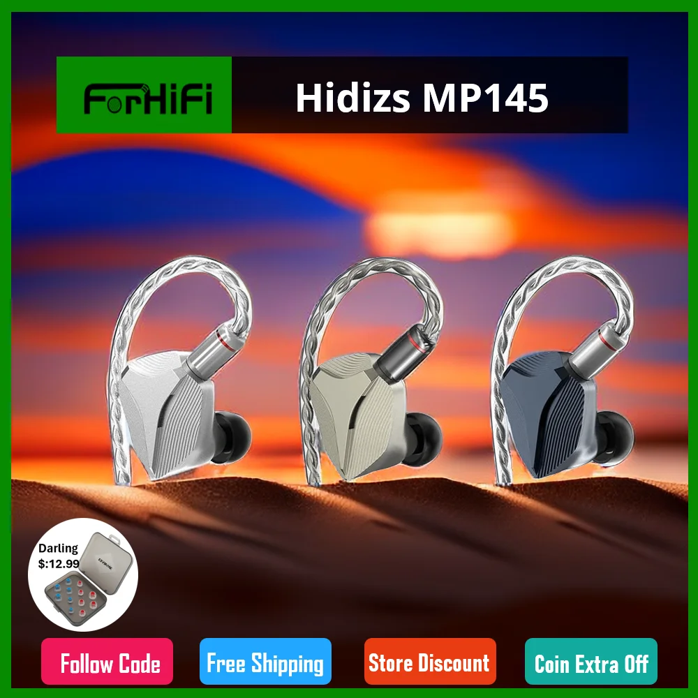 

Hidizs MP145 Ultra-large Planar Magnetic HiFi In-ear Monitors