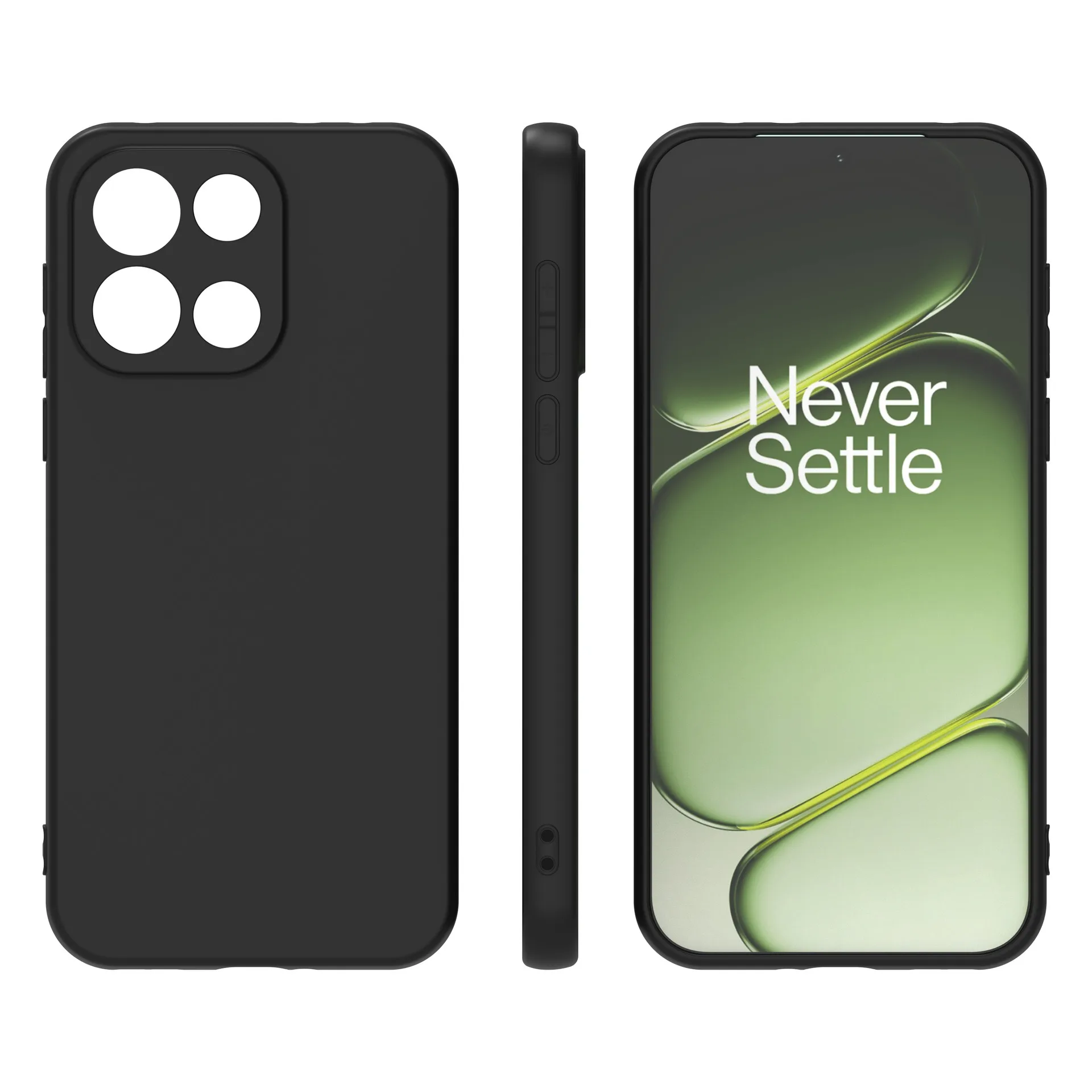 Elegant Soft Matte Silicone TPU Phone Case with Camera Protection