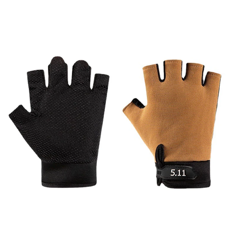 1 Pair Anti Slip Half Finger Men's Gloves Outdoor Tactical Gloves Sports Shooting Hunting Airsoft Motorcycle Cycling sports gloves finger gloves tactical gloves