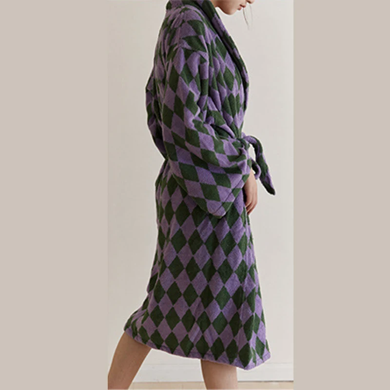 purple green plaid