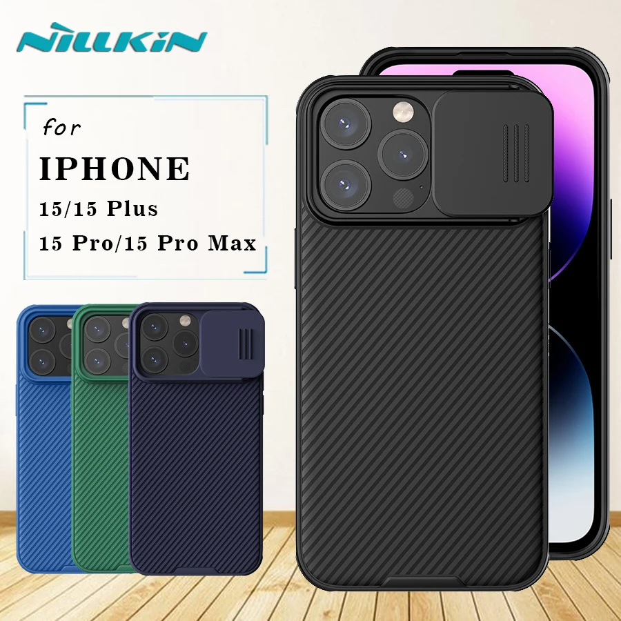 

Чехол Nillkin Camshield Pro для iPhone 15 / 15 Plus / 15 Pro / 15 Pro Max, защитная задняя крышка для объектива камеры iPhone 15 Plus Pro