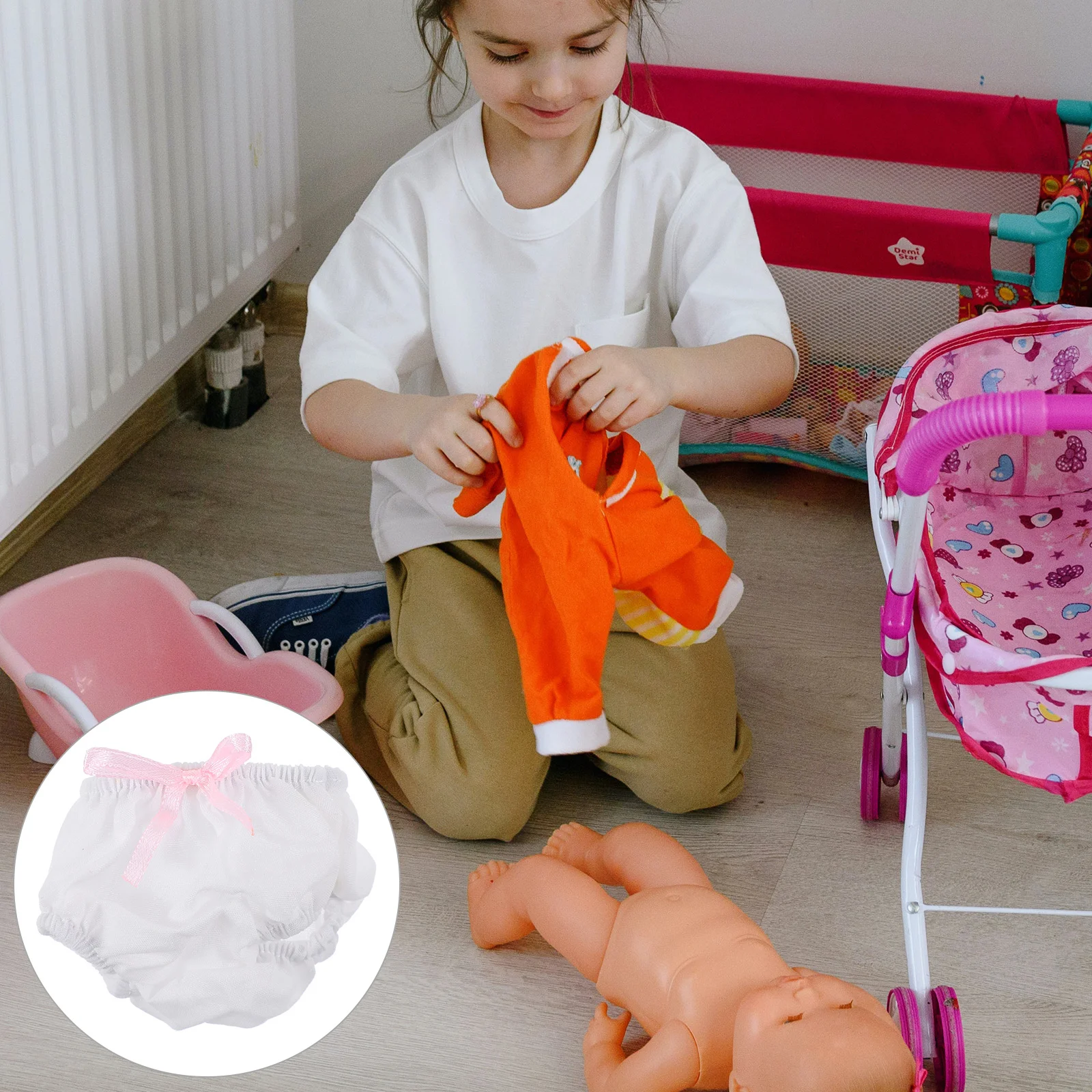 

2pcs Mini Dress Up Clothes Panties Accessories for Dress Up