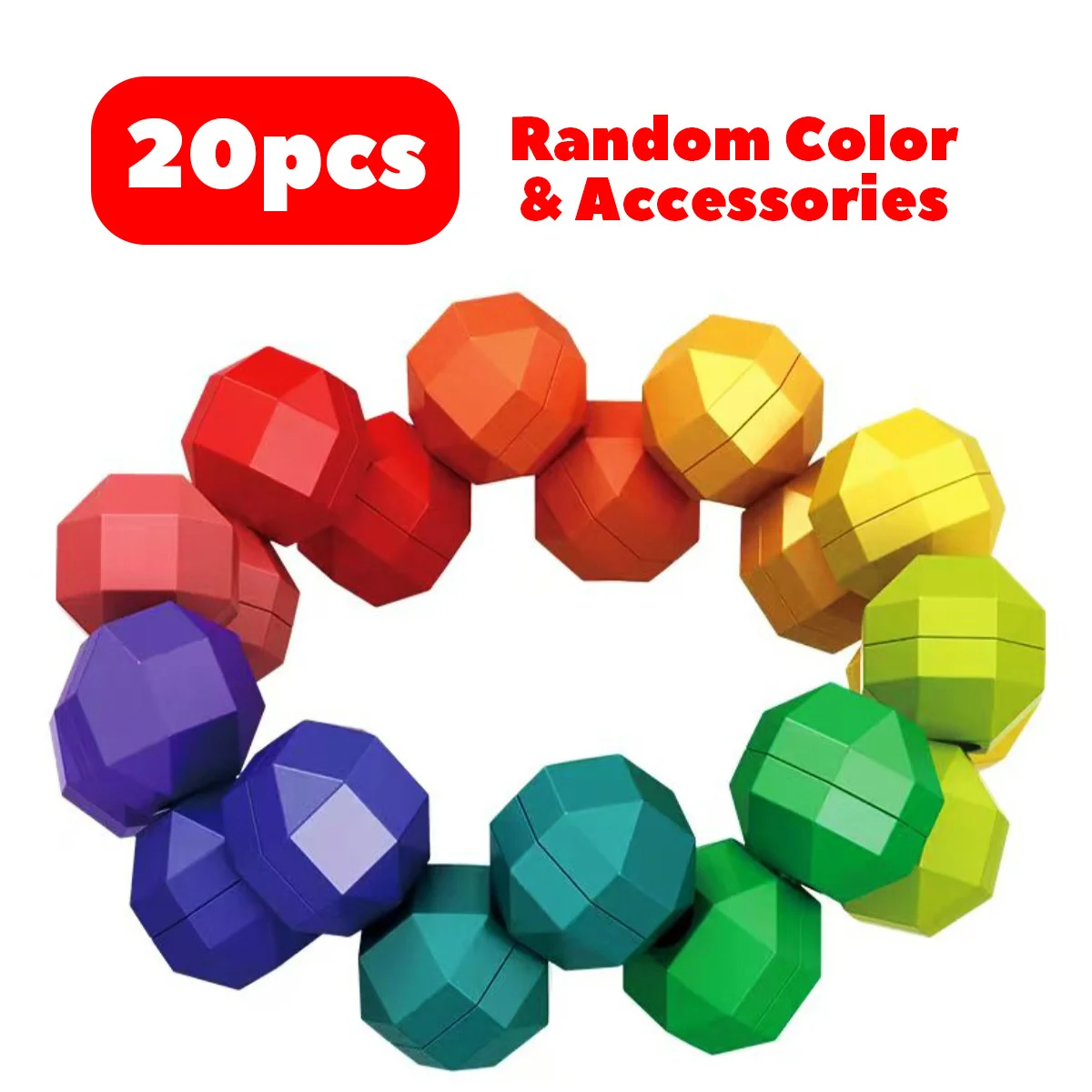 Interactive Children's Puzzle and Logic Training Toy, Versatile Colorful Bead Stress Relief Ball