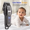 High Quality Professional kemei Electric Hair Clippers For Salon Barber Hair Trimmer KEMEI KM-1990 Rechargeable 6