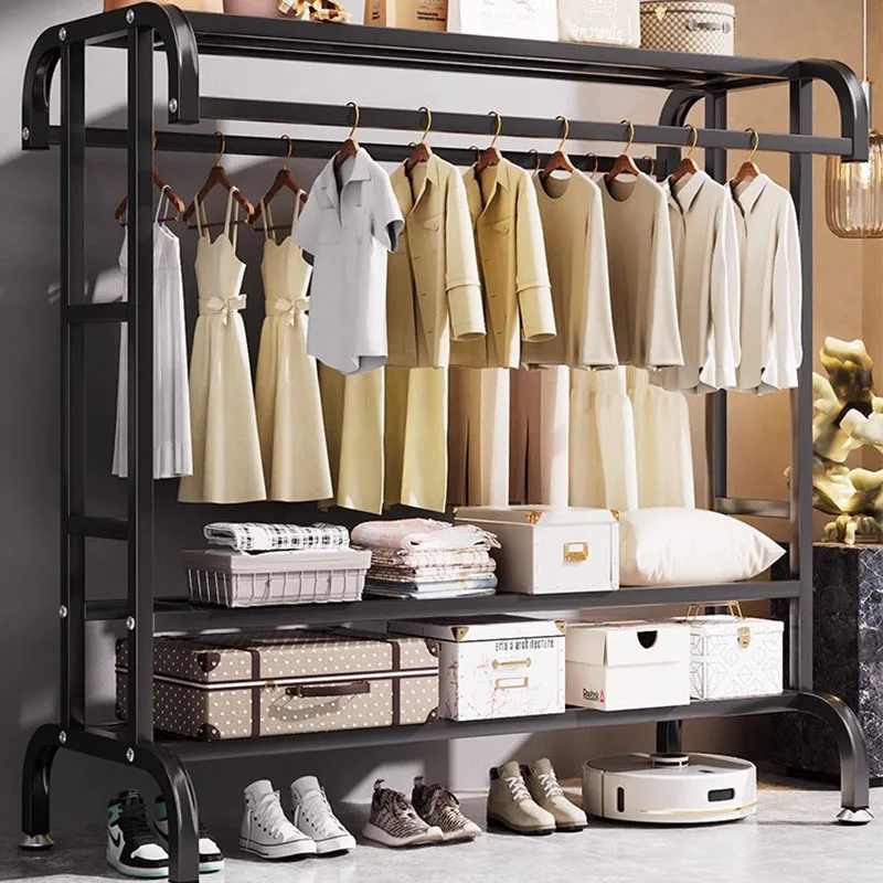 

Bedroom Hanger Clothes Rack Closet Stand Detachable Coat Shoe Clothes Rack Metal Minimalist Modern Percheros Home Accessories