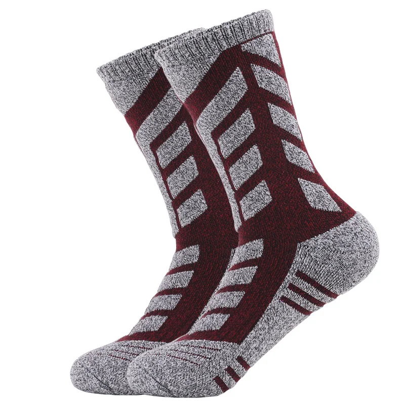 Socks Winter Skiing Sports Thermal Men Outdoor Trekking Hiking Thermosocks Non-Slip Thick Bottom Casual Cycling Socks EU 39